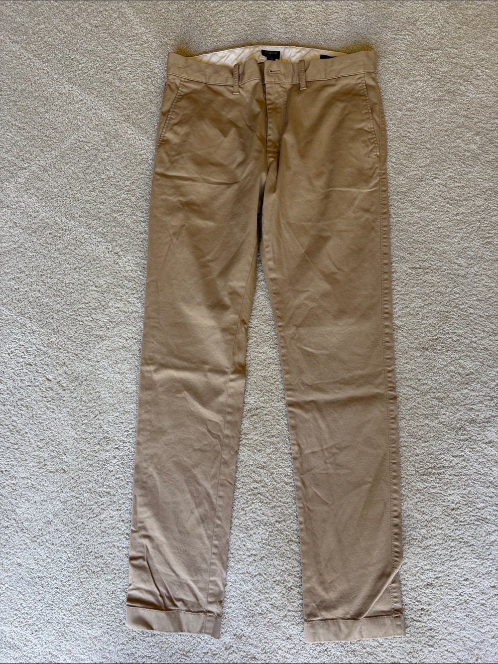 J. Crew Men’s Tan Chino Pants - Straight Leg